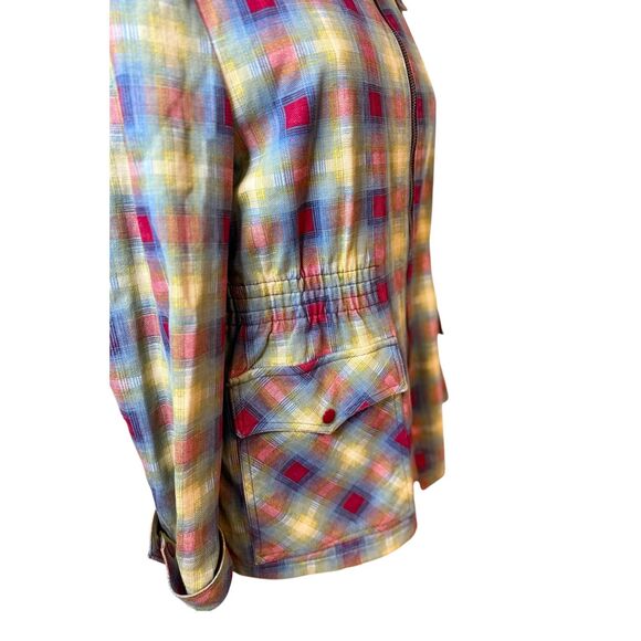 Silton California Vintage Jacket Full Zip Front Pockets Snap Cuffs Sz. M - Picture 10 of 14